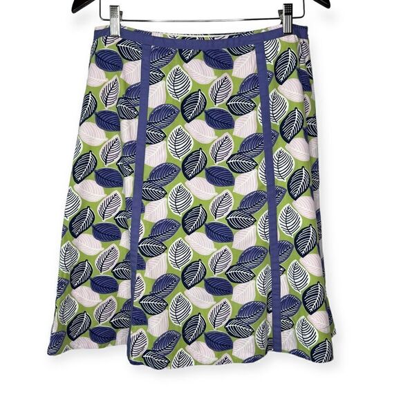 Boden Womens 8 Leaf Print A Line Skirt - Picture 4 of 10